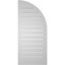 Ekena Millwork Quarter Round Top Left Surface Mount PVC Gable Vent w/ 2"W x 1-1/2"P Brickmould Frame, 18"W x 40"H GVPQL18X4002SF - alternate 5